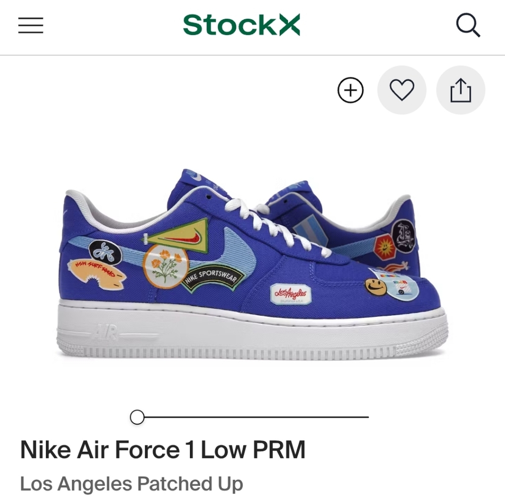 Nike Air Force 1 Low PRM Royal Blue Sneakers